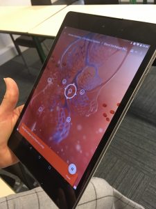 Google expeditions - tablet image