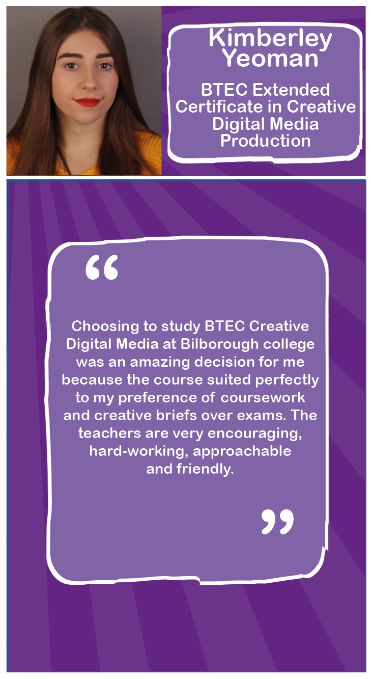 BTEC Level 3 Extended Certificate in Creative Digital Media Production